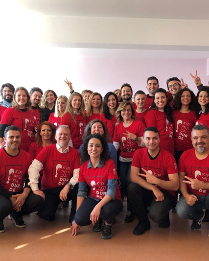 GSK Türkiye Kırmızıda Dur De! Projesi Gönüllüleri